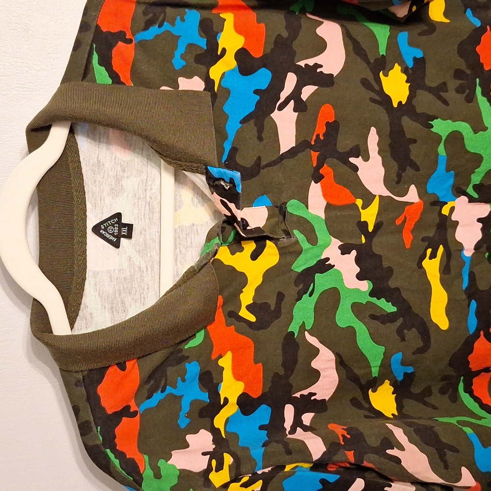 🎨 American Stitch 1984 camouflage polo shirt. XXL